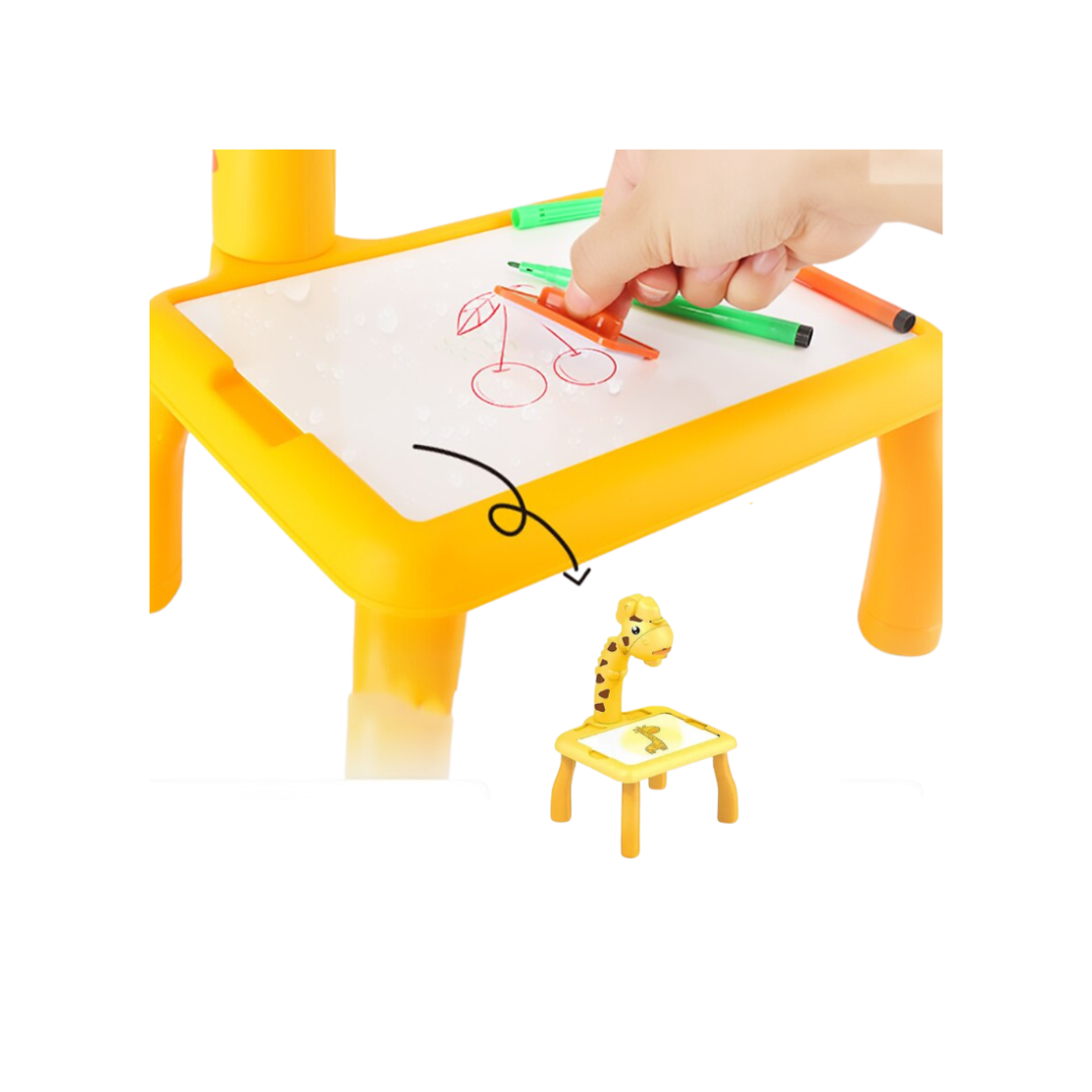 Mesa de dibujo y pintura con proyector de robot – Tabatina