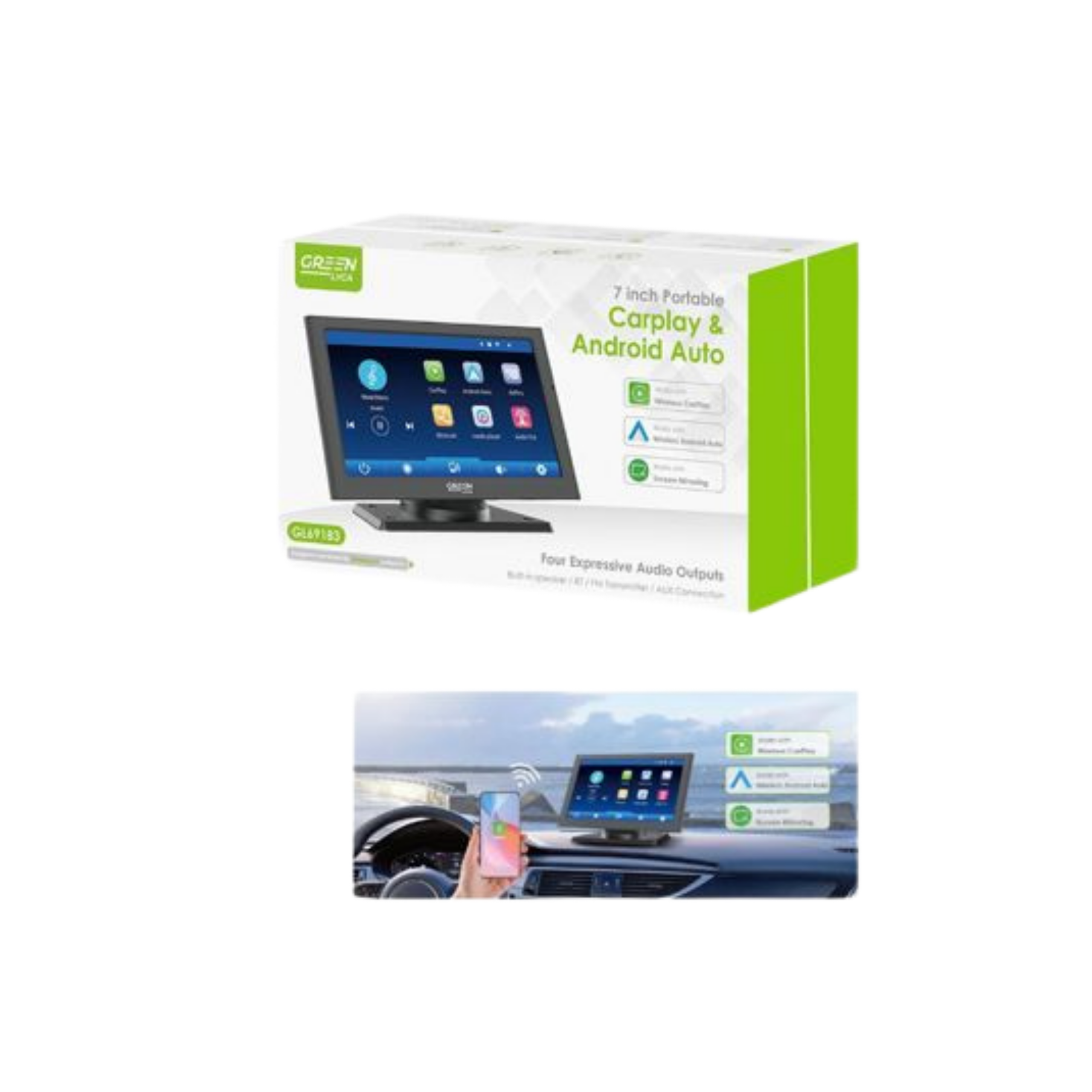 Pantalla Carplay 7 inch AndroideAuto-4