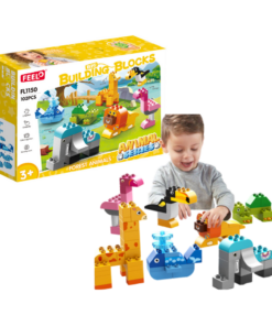 Juego de Construcción Gran Ciudad de Animales 102 Piezas