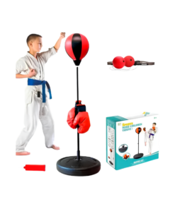 Set de Boxeo Infantil con Soporte Ajustable y Guantes