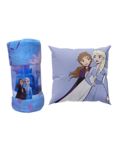 Set Infantil Frozen con Manta Polar y Cojín