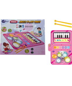 Teclado Musical Interactiva 2 en 1 Music Jazz Play Mat Rosa