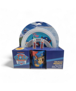 Vajilla Infantil Paw Patrol Azul- Set de 5 Piezas
