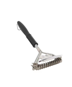 Cepillo para Limpiar Parrilla con 3 Cepillos y Raspador
