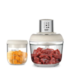 Procesador de Alimentos RAF R.7056 300W 2 en 1 – 2,5L + 1L, Picadora Eléctrica